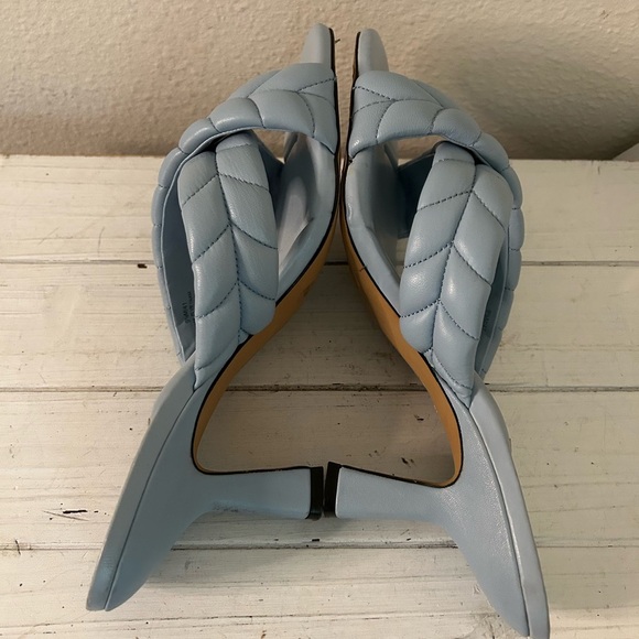 Vince Camuto Light Blue Braided Heels - Picture 3 of 6